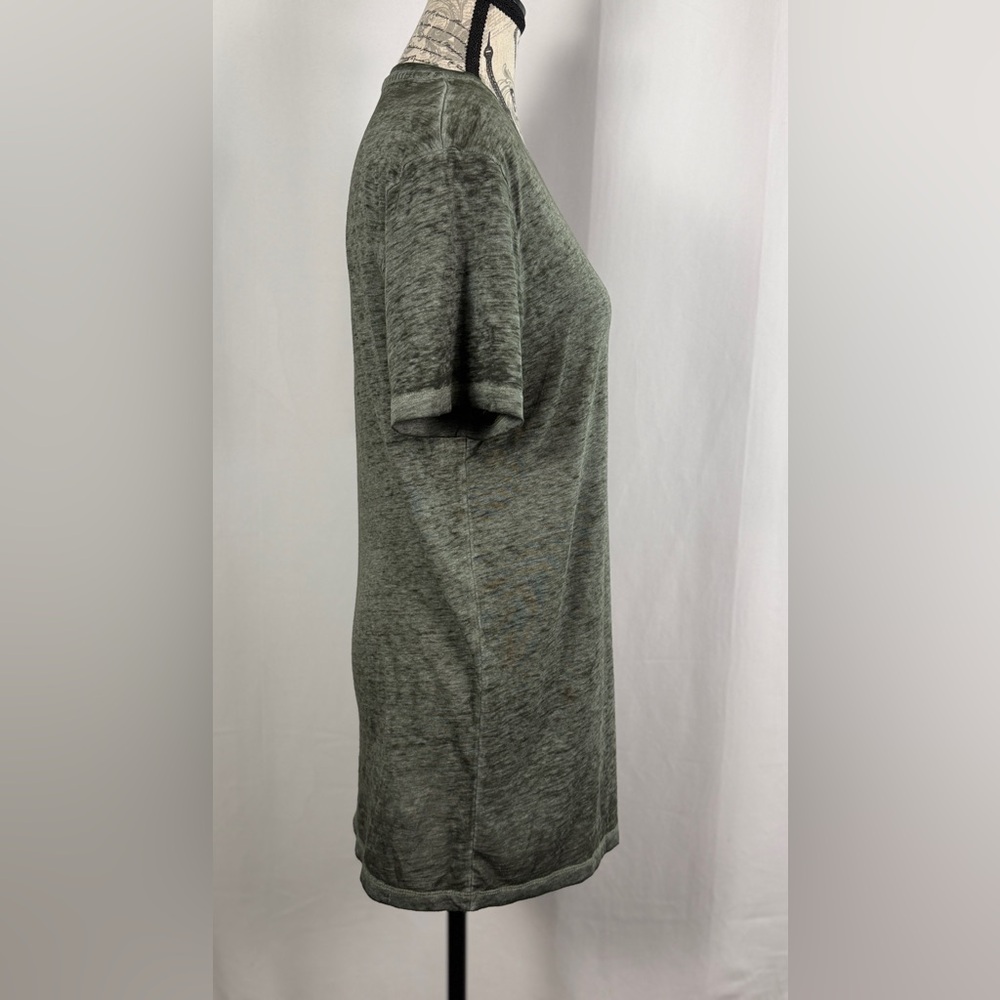 Buckle Black Women's Minimalist Heather Green V-Neck Short Sleeve ChicTop Size M - Picture 4 of 10